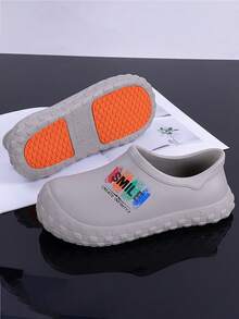 Unisex Waterproof Anti-Slip Work Shoes, Suitable For Kitchen, Garden, And Labor Protection - Grey - View 2