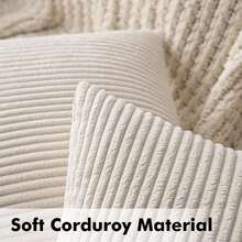 MIULEE Set Of 2 Christmas Cushion Covers, Corduroy, Decorative, Sofa Cushion, Couch Cushion, Decorative Cushion Cover With Hidden Zip, 40 X 40 Cm, Beige