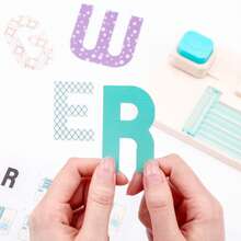 1 Set Plastic Manual Embossing Letter Stamp Kit, Includes Mini Alphabet Embossing Plate, Letter Embossing Tool, Instructions, Suitable For DIY Greeting Cards And Scrapbooking, Letterpress Printing Craft Tools