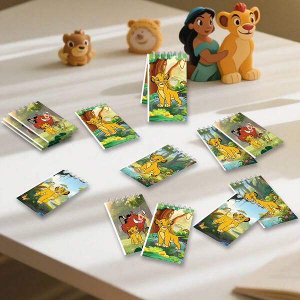 Disney 10-Book Set, Disney-Stitch/Disney Princess/Mickey Mouse/The Lion King/Inside Out/Frozen/Cars/Spider-Man/Marvel Heroes/Disney HallCoween Party/Earth Correspondent/Spiral Notebook, 13 Cute Cartoon Patterns, Cartoon-Themed Office Diary, Suitable For Office And Back-To-School Use, Birthday Gifts, New Year, Christmas, Halloween, Party Gifts, Very Suitable For Giving To Relatives And Friends.