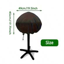 1pc Small Round Grill Cover - Fits George Foreman, Techwood, Cuisinart, Homewell Electric Grills, Weber Jumbo Joe Charcoal Grill And More