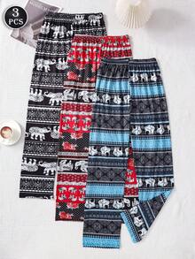 Spodnie boho w 3 części z motywem słonia, które urozmaicą Twoje luźne dni w stylu jesiennym