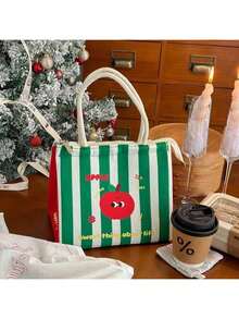 Joivida 可爱卡通保温午餐袋，容量大，适合聚会、野餐、露营、便当盒，易于清洗，带有定位印花设计，便携方便，非常适合学生、上班族和成人，返校礼物，返校