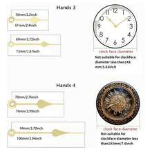 1 Set Quarz-Uhrwerk-Kit, enthält 4 Zeiger, 2 Schaftlängen verfügbar: 5 mm & 15,4 mm Gewinde, für Wanduhr, Tischuhr-Reparatur, Ersatz und Selbstbau, geeignet für Heim, Büro-Dekoration und Geschenke Heimdekoration Raumdekoration