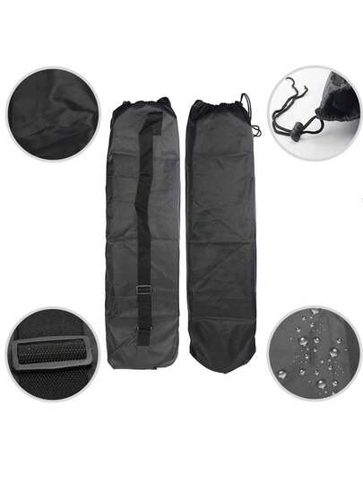 Professional 4-Wheel Skateboard Bag, Land Surfboard, Double Rocker, Fish Board, Longboard, Backpack, Waterproof Thick Storage Bag