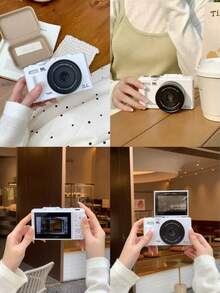 5K 紧凑型相机 - 75MP 摄像头和视频博客,带翻转屏幕、闪光灯、防抖、18 倍变焦、多种模式,包含 32GB 存储卡和可充电电池 - 非常适合旅行和社交媒体,非常适合复活节、生日礼物 - 彩色 - 查看 10