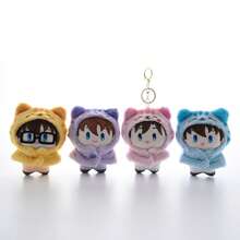 1个2025新款侦探变身毛绒钥匙扣 - 猫斗篷系列吊坠、摆件、生日/万圣节/圣诞节/节日礼物、完美礼物 - 彩色 - 查看 8