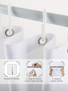 1 Piece Custom Halloween Shower Curtain, Custom Holiday Shower Curtain, Custom Name, Holiday Decoration, Bathroom Supplies Bathroom Decor