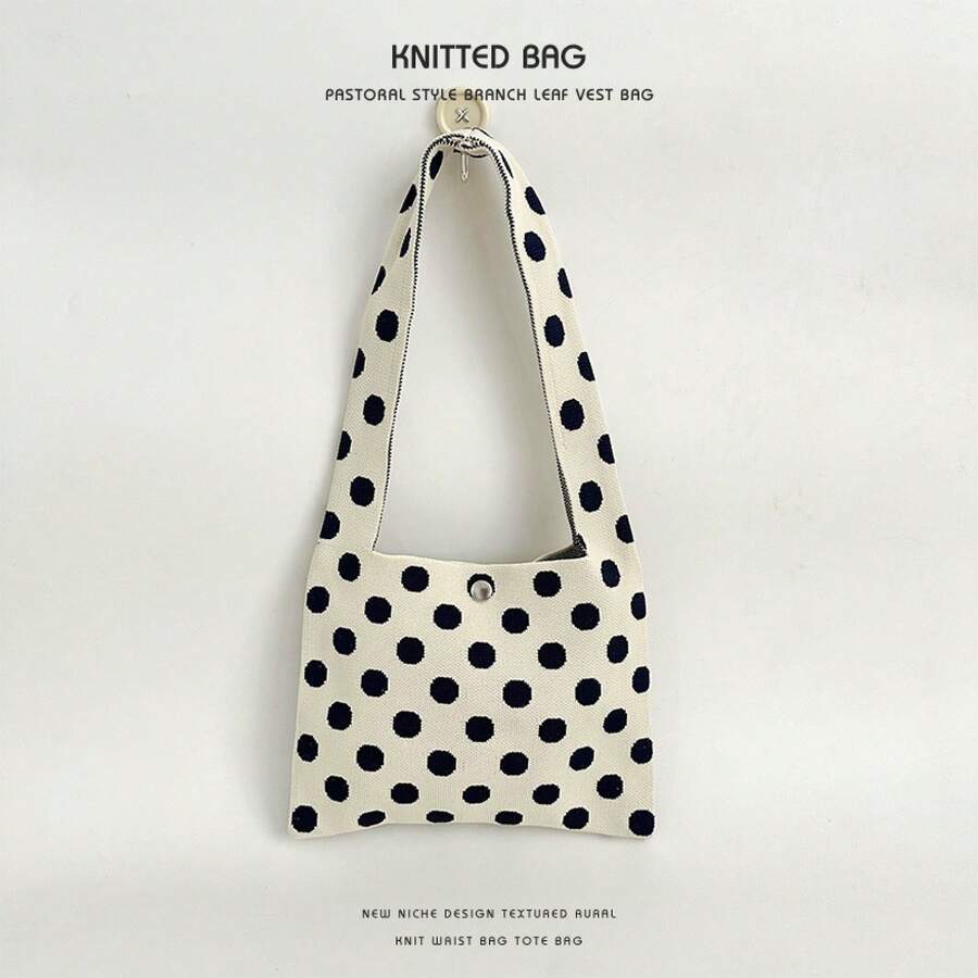 Women Shoulder Bags - 白色圓點 - 查看 1