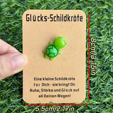 10 Stücke süße Schildkröten Pocket Hug Karten, süße Tierparty Geschenke mit deutschem Text, strapazierfähiges Harz Material, lustiges & einzigartiges Geschenk für Geburtstage, Hochzeiten oder Veranstaltungen, Schildkröten Geschenke, Veranstaltungszubehör, verspieltes Design, hochwertige Verarbeitung - Verschiedenfarbig - Übersicht 6