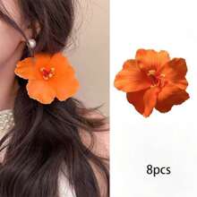 1 件女士简约仿花发夹爪夹发夹发夹，发饰，夏季配饰，旅行，发夹，发夹 - 黃色 - 查看 22