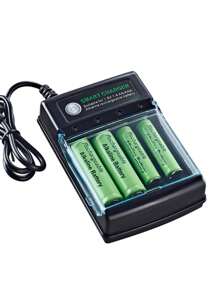 1.5V 高容量可充电 AA/AAA 电池，带 USB 充电器，适用于电子玩具、遥控器、显示器和电动牙刷的电源解决方案（这些电池只能使用此充电器充电） - 彩色 - 查看 8