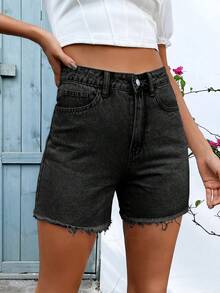 Mobula Sound Plus Size Women's Casual Fashion Elastic Skinny Jeans Black Summer - Black - View 5