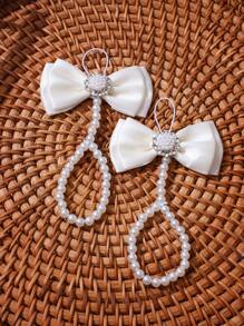 1 Pair Handmade Beaded DIY Baby Pearl Shoes, Baby Butterfly Anklet, Girl Photography Props - Multicolor - View 14