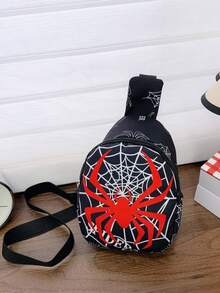 1 pezzo Portamonete mini per bambini, Portamonete alla moda con motivo cartoni animati, Marsupio a tracolla, Borsa da petto per esterni, Borsa da viaggio, Borsa per il piccolo stoccaggio degli oggetti