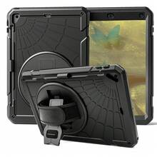 1 个库存保护套兼容 iPad 第 10/9/8/7/6/5/4 代 8.3'' 10.9/11''/ 9.7''、iPad 11(A16 2025) iPad (A16) 11 英寸第 11 代 2025 Galaxy Tab A8 10.5 英寸 2022 带 PET 薄膜 iPad Pro/Air6/Air7 11 2018/2020/2021/2022/2024/2025 防震保护套带铅笔架 [360° 旋转手带] 和支架 - 黑色(附黑色肩帶) - 查看 49