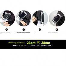 Outdoor Sports Touchscreen Arm Band, Running Phone Storage Pouch, Waterproof Arm Sleeve, Universal Phone Case - Black - View 4