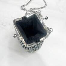 Dancing Engine حقيبة مسائية فاخرة مصممة مرصعة بالراين ستون، حقيبة يد مصنوعة يدويًا، حقيبة سهرة، حقيبة حفلات، حقيبة كتف صينية