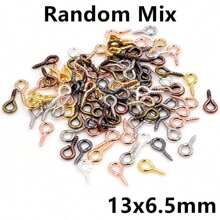 200 件小眼形别针 眼形别针 挂钩 孔眼 螺纹 DIY 珠宝制作配件 - Eyelets - 查看 24