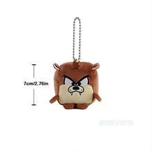 LOONEY TUNES Llavero de peluche suave y Daffy Duck de 7 cm cuadrados, juguete coleccionable lindo, regalo de cumpleaños y Navidad, accesorio para bolso - Multicolor - Ver 13