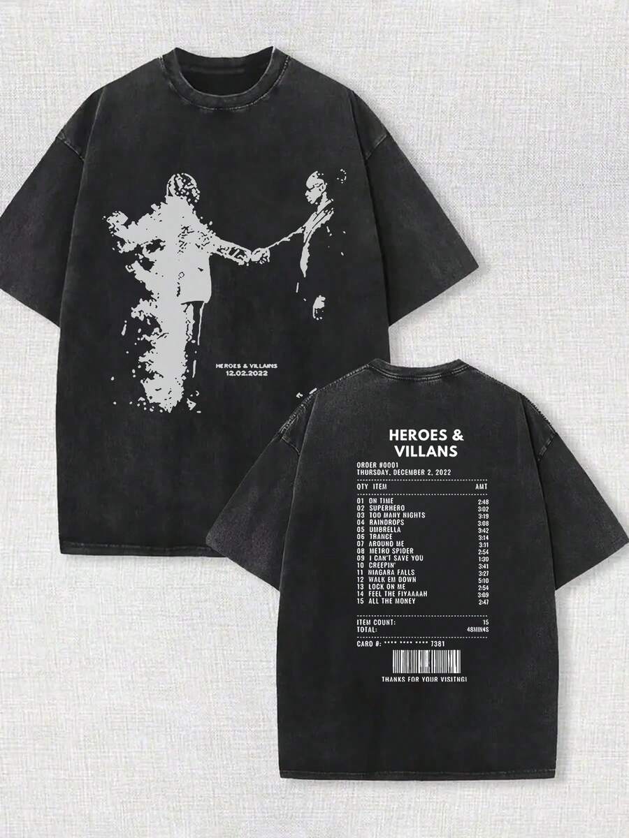 230g Double-Sided Washing, Know Your Opponent's Printed T-Shirt, High-Quality Batik Cotton Retro Fashion Brand T-Shirt, Beach Essential, Men's Summer T-Shirt, Holiday Gift, Perfect Gift.