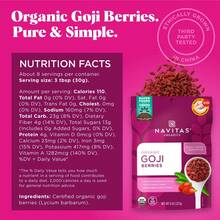 Navitas Organics Goji Berries – For Smoothies, Trail Mix, Baked Goods, Oatmeal & More – Vitamin A, Antioxidants, Fiber – Wolfberry - USDA Organic, Non GMO, Gluten Free, Vegan (8oz.Bag, 8 Servings) - 1 磅(1 包) - 查看 5
