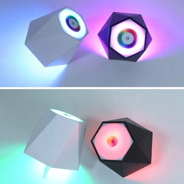 1pc Modern Wireless LED Bottle Lamp - 16 RGB Colors, Touch Control And Dimmable, Rechargeable Battery, Portable Decorative Night Light For Living Room And Bedroom