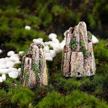 1pc Resin Miniature Rock Statue - Decorative Micro Landscape Sculpture For Glass Containers, Fairy Gardens, And Home Decor - Versatile Handmade Art For Living Rooms, Bedrooms, And All Room Types In Random Styles