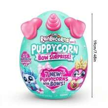 ZURU Rainbocorns Eggzania Mini Mania 毛绒独角兽娃娃神秘惊喜盒收藏玩具,含 7 种随机类型,适合女孩、儿童、富有想象力的游戏、圣诞节生日礼物、开箱乐趣(随机) - Multicolor(Random Style) - 查看 11