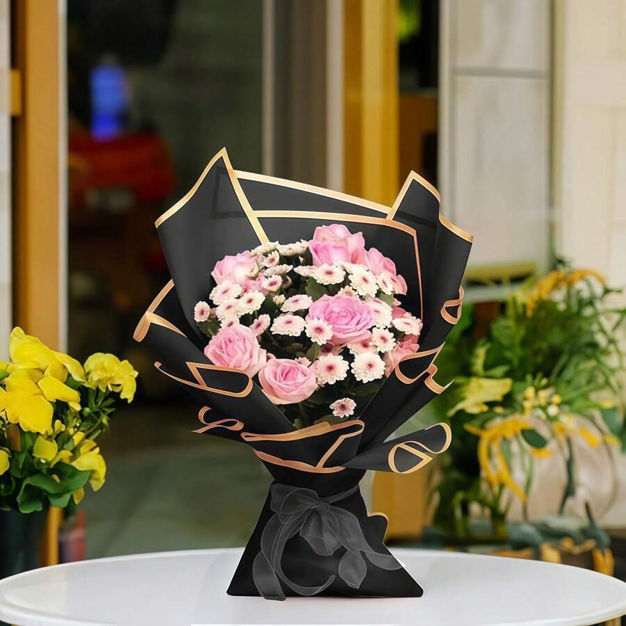 20张精美鲜花包装纸，DIY鲜花包装，婚礼生日花店用品，韩式防水包装纸，万圣节圣诞节礼物包装纸