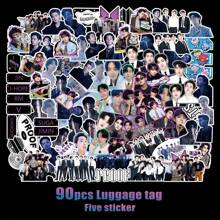 STRAYKIDS//Kpop 贴纸、Giant、Hop 等专辑贴纸、明星周边贴纸、水瓶贴纸、DIY 剪贴簿贴纸、行李贴纸、PermissiontoDance 专辑可爱贴纸 - 彩色 - 查看 12