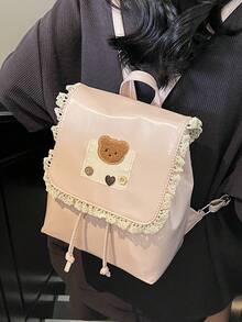 Women Fashion Backpacks - 米色 - 查看 6