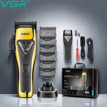 VGR Hair Clipper Professional Electric Adjustable Hair Trimmer Vector Motor Clippers Set Charging Base High Power Hair Cutting Machine Cordless Barber Hair Clipper V-015 - Multicolor - View 2