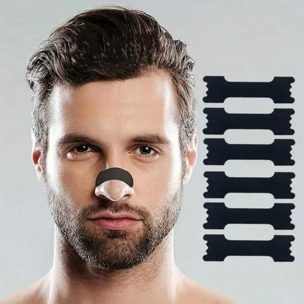 10/20/40/60pcs Ventilation Nose Patch | Anti Snoring Strip | Exercise Tape To Improve Exercise Breathing And Smooth Breathing. A Nose Strip Used For Calming Sleep Breathing Or Exercise, Easy To Use, Designed For Comfort And Convenience, Enhancing Smooth Breathing During Exercise. A Nose Strip Used For Calming Sleep Breathing Or Exercise, Reducing Snoring, And Stopping Snoring