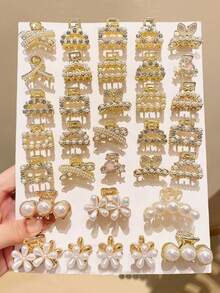 10pcsWomen's Metal & Rhinestone Hair Claws, Elegant Hair Clips, Fashion Accessories, Hair Accessories, Hair Tools, Beauty Accessories, Curly Hair Accessories For Women, Fall, Travel, Hair Tools, Accessories Women, Hair Stuff, Fall, Hair Accessories Women, Hair Tools, Hair Stuff, Stuff, Beauty Accessories, Gifts, Travel, Gifts For Women, Hair Stuff, Stocking Stuffers,Stocking Fillers,Stocking Stuffers For Women,Stocking Fillers Women, Stocking Stuffers For Adults,Stocking Fillers For Adult,Hair Stuff,Coming-Of-Age Hair Accessory, Hair Accessories,Gift Ideas For Women,Beauty Stocking Fillers, Gifts For Women