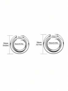 2 件套时尚简约耳夹，适合女士日常装饰 - 蝴蝶型 - 查看 4