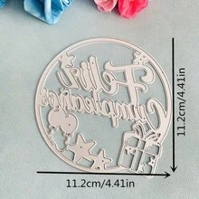 1 khuôn cắt kim loại, khuôn cắt kim loại 2024 dùng để làm thiệp giấy, sổ lưu niệm, thiệp DIY, album ảnh, đồ trang trí thủ công. - Bạc - Xem 5