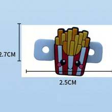 1 件食物系列网球拍减震器，外部按扣式减震器，可爱的图案设计，精致美观，是送给网球爱好者的理想礼物（图片中颜色随机发货） - 彩色 - 查看 7