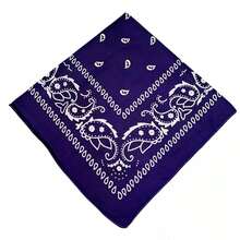 Printed Polyester Bandana Scarf Various Colors 1 Unit - 查看 2