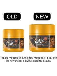 1pc Strong Hold Hair Styling Gel, Natural Shine Molding Wax, Smooths Frizz, Maintains Hairstyle, Suitable For Wigs