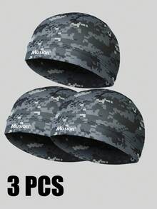 Musion 1/3PCS Head Cover Helmet Inner Cap Absorb Sweat Super Cool Under Skull Cap For Sports Helmet - Multicolor - View 16