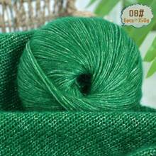 6 buc/pachet, 150 g fire de mohair cu sclipici metalic în total, material DIY manual pentru tricotat pulovere, eșarfe, pălării, mănuși calde și la modă în toamnă/iarnă