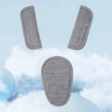 Set de 3 piezas de almohadillas para el hombro del cochecito de bebé, fundas para el cinturón de seguridad del asiento del coche, protector de entrepierna, adecuado para cochecito de bebé, almohadillas para los hombros cómodas que se ajustan a niños pequeños hasta adolescentes, accesorios duraderos de poliéster para el asiento de viaje del coche