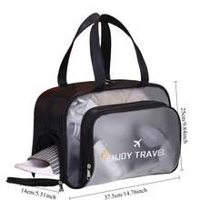 Sports Storage Bag With Wet-Dry Separation, Waterproof & Durable, All-In-One For Swimming, Fitness & Beach Trips - 杏色 - 查看 3