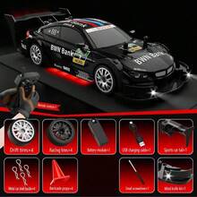 RC Drift Racing 1:24 Scale RC Car, 2.4G Remote Control Car, 20+Km/H High Speed Racing Car, Drift Car, With Drift Tires, Obstacles And Lights, Suitable For Christmas, - Multicolor - View 3
