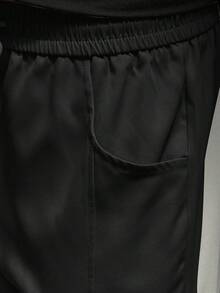 Quần dài nam dáng rộng, cạp chun, chất liệu nhẹ, phối nhiều màu sắc, thích hợp cho mùa xuân, hè, ngày lễ tình nhân, Lễ Tạ ơn, Ngày Nhà giáo, Ngày của Cha, Lễ Phục sinh, Lễ hội hóa trang, Tết Nguyên đán. - màu đen - Xem 5