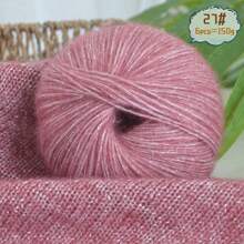 6 buc/pachet, 150 g fire de mohair cu sclipici metalic în total, material DIY manual pentru tricotat pulovere, eșarfe, pălării, mănuși calde și la modă în toamnă/iarnă