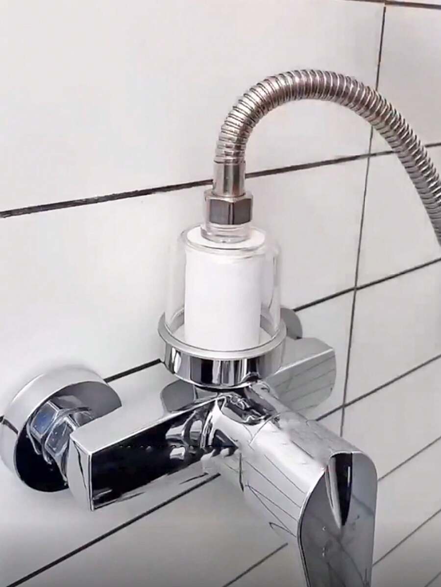 1 件家用淋浴喷头水龙头过滤器，颜色随机