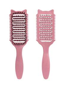 Cepillo definidor de rulos para cabello rizado, rizado y liso - Disponible en varios estilos. Alisa, da forma y desenreda sin tirar ni causar roturas. Accesorios para el cabello, peine, herramientas para el cabello, productos para el cabello y accesorios para salón de belleza, artículos esenciales de viaje.