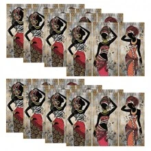 1/4/6/8/12 Pcs Linen Dining Table Mats, Washable Printed Placemats, Surface Protective Pads, Indoor Outdoor Dining Table Mats, Suitable For Holiday Parties, Kitchen Dining Table Decor